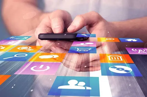 A person using memory apps in a phone