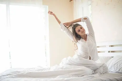 A person waking up
