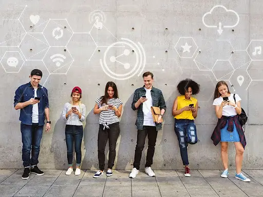 people using technology to get knowledge
