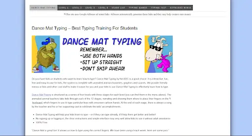 Fast Typing-Dance Mat Typing