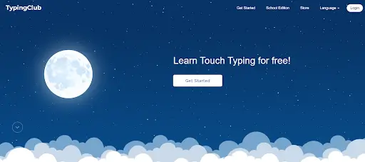Touch typing games-TypingClub