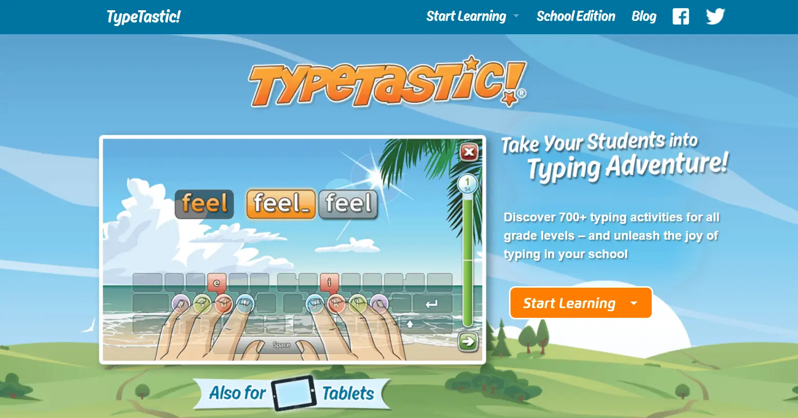 type tastic game