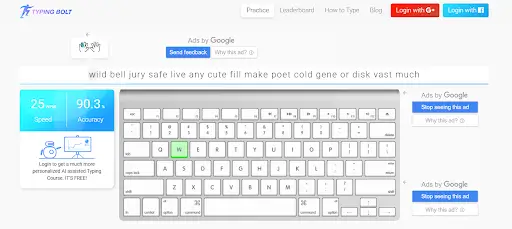 fast typing-typing bolt