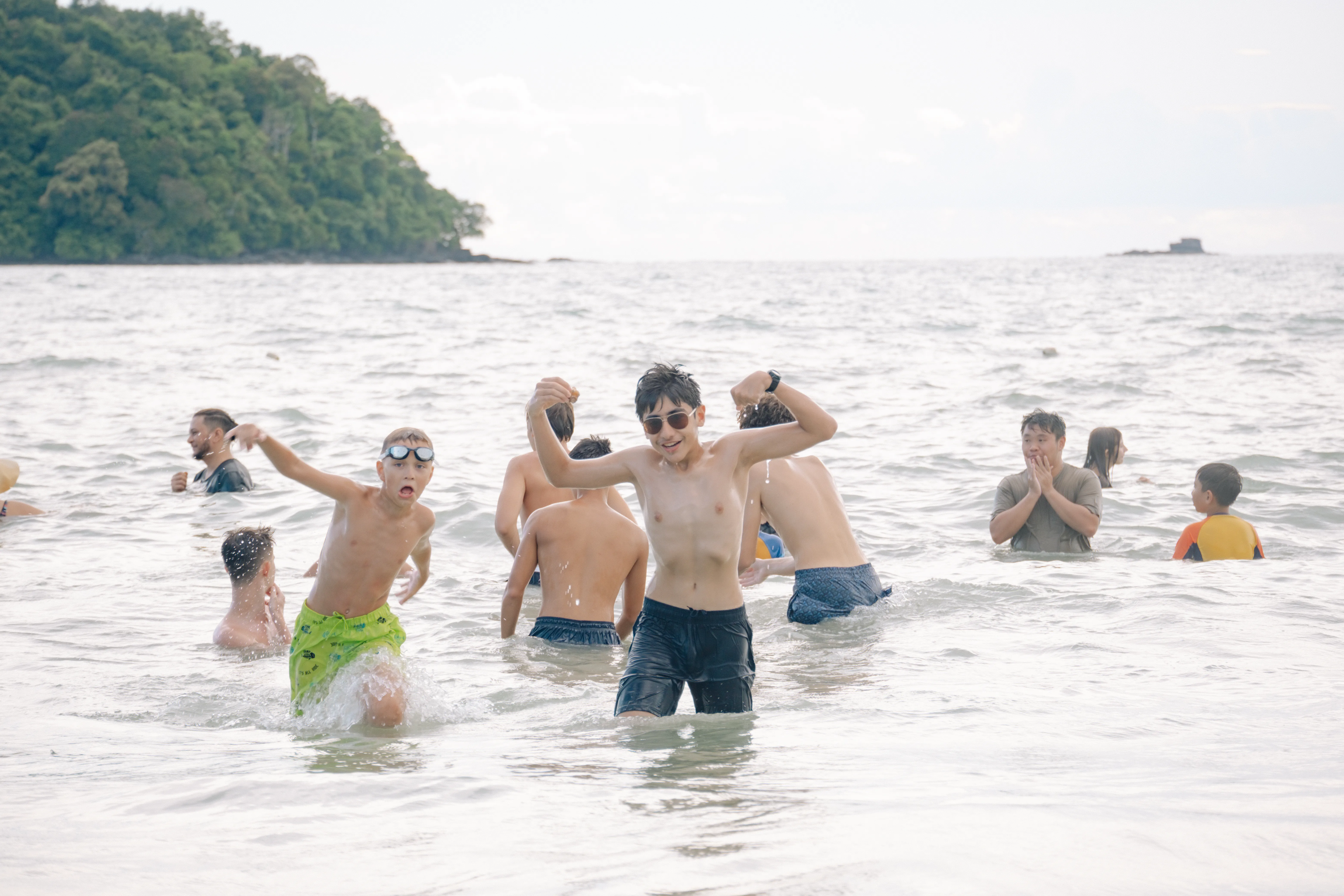 International Camp in Bali-swimming